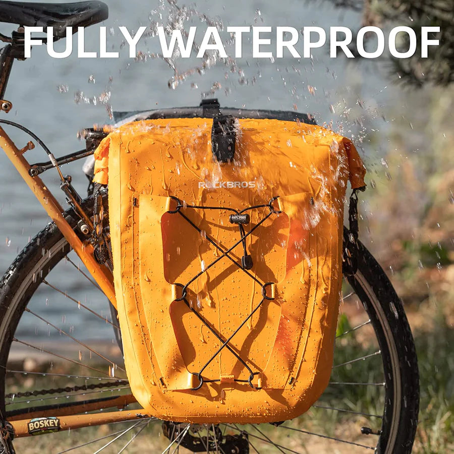 ROCKBROS AS-002 Bike Panniers Waterproof Max 32L Large Capacity for Cycling Traveling Commuting
