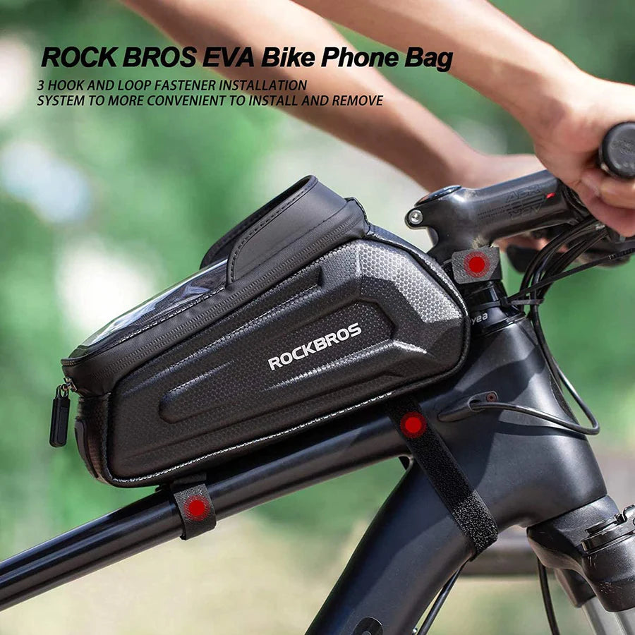 ROCKBROS Bike Phone Mount Bag,EVA Waterproof