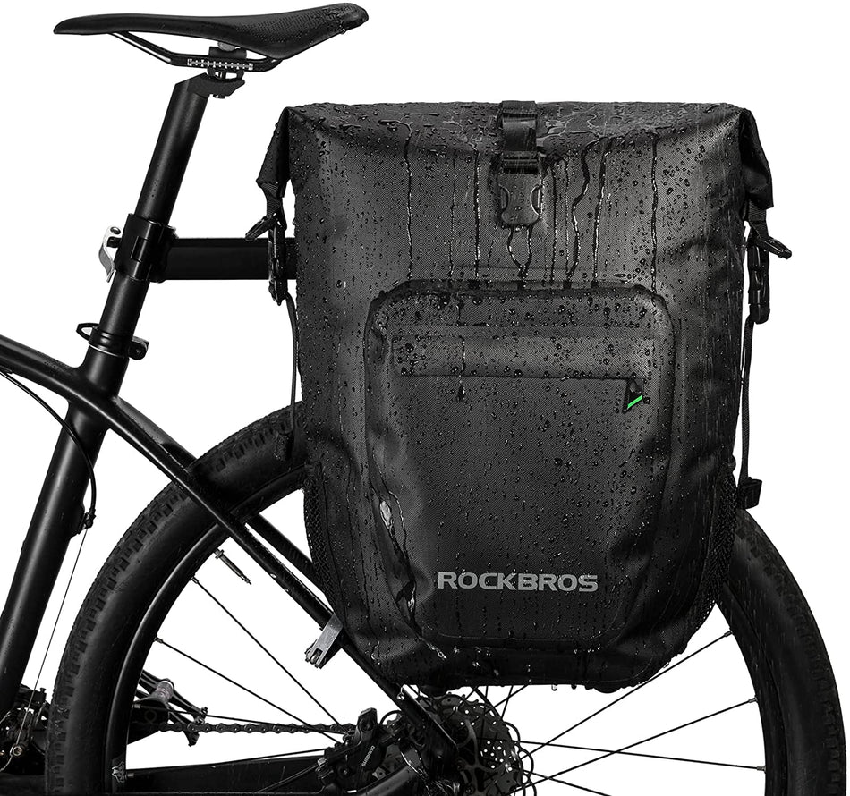 ROCKBROS Bike Rack Grocery Pannier Waterproof 27L Large Capacity