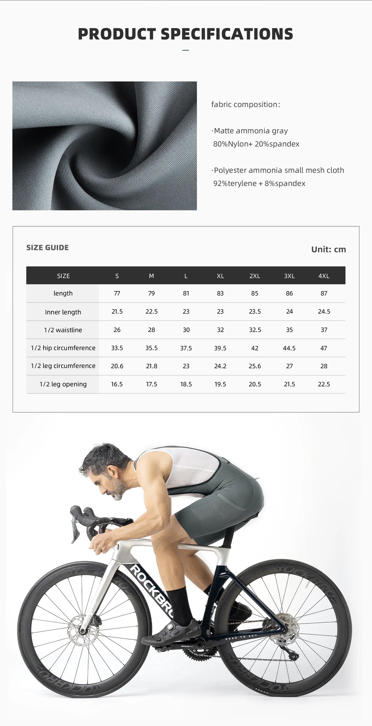 ROAD TO SKY Men's Bib Shorts