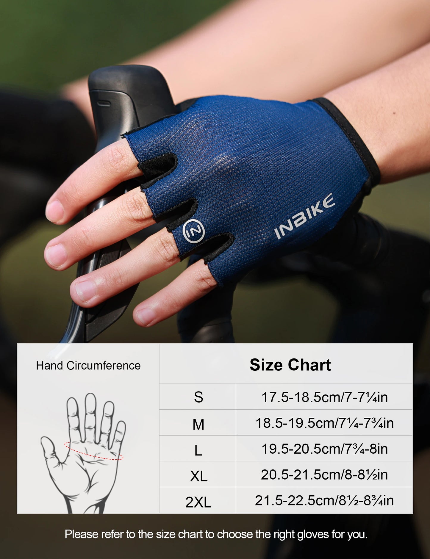 INBIKE Half Finger Cycling Gloves Breathable Shock-Absorption MTB Bicycle Gloves for Men And Women Summer Outdoor Sports Accessories
