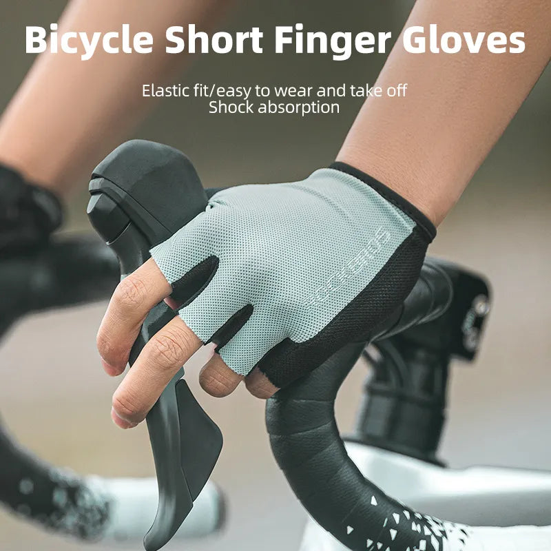 ROCKBROS Cycling Gloves Half Finger Breathable Sport Gloves