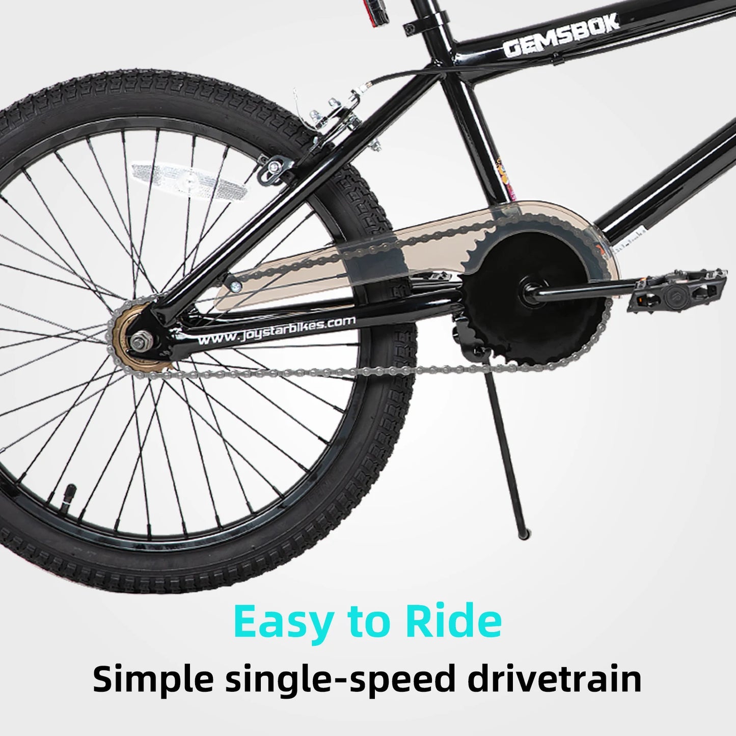 JOYSTAR 20 Inch BMX Bike for Kids, Freestyle Kids' Bicycles for Boys Girls Beginner Level Riders, Dual Hand Brakes, Single Speed