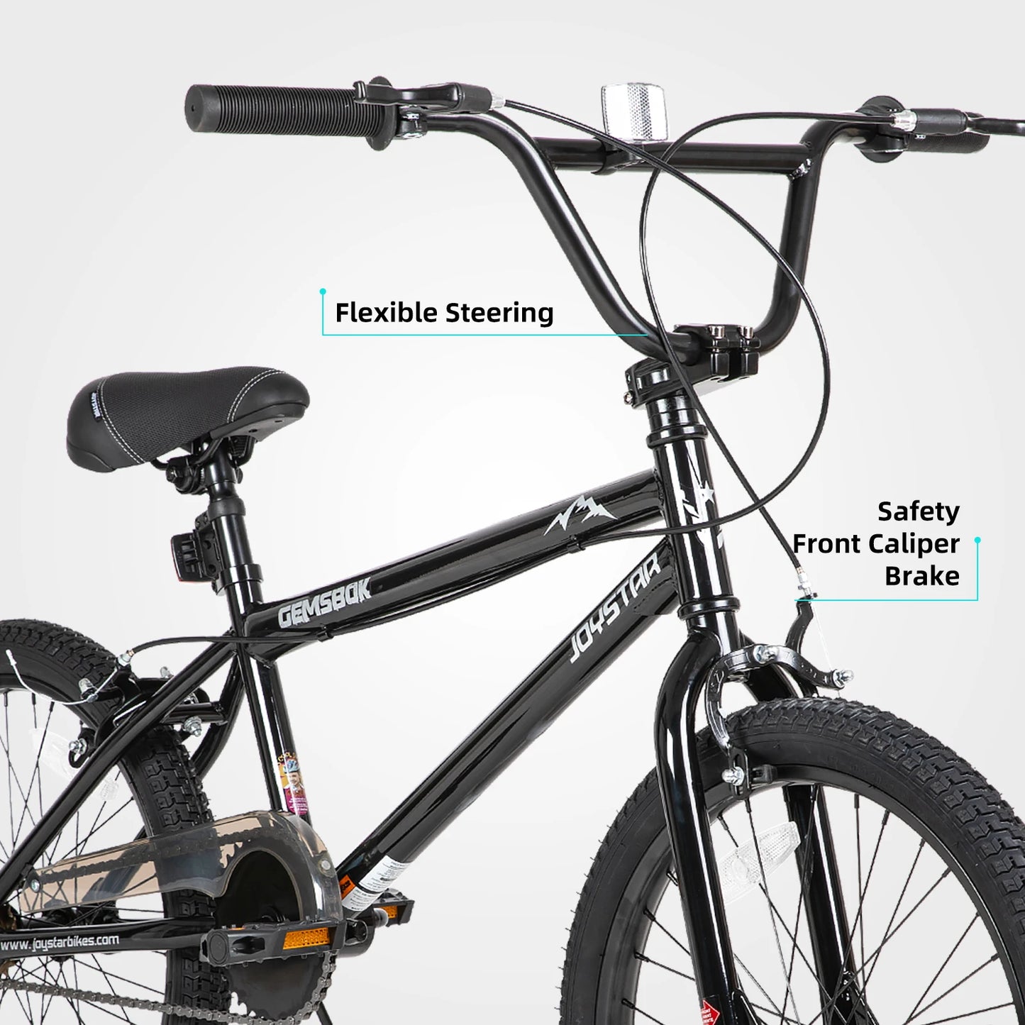 JOYSTAR 20 Inch BMX Bike for Kids, Freestyle Kids' Bicycles for Boys Girls Beginner Level Riders, Dual Hand Brakes, Single Speed
