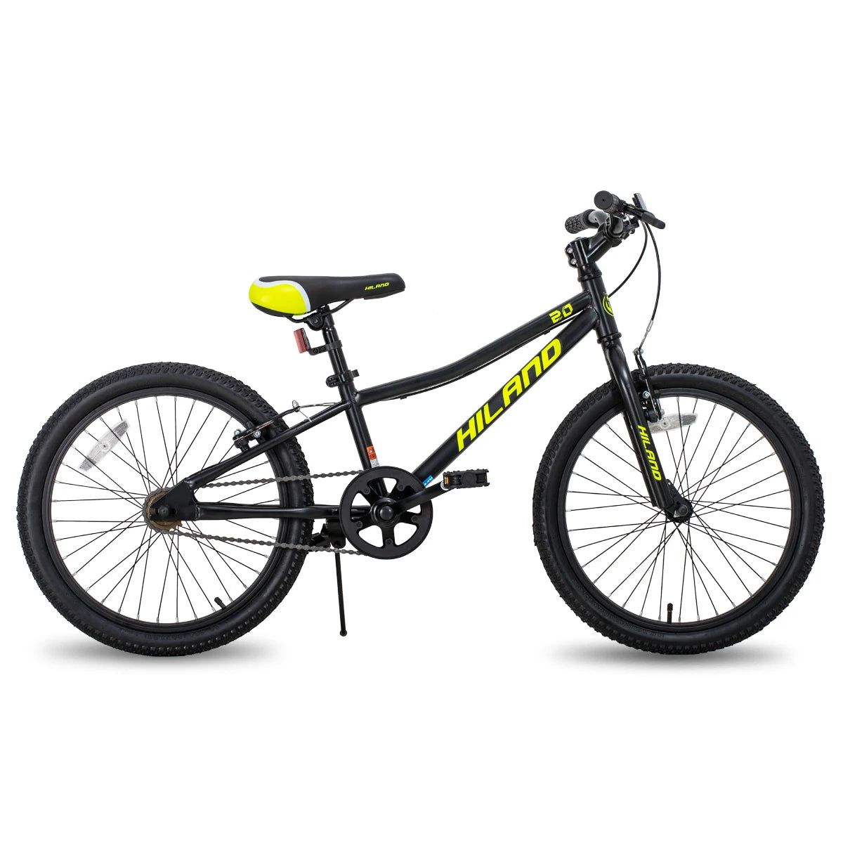 Hiland 20 Inch Kids Mountain Bike for Boys, Girls, Single Speed Kids Bicycles with Dual Handbrakes and Kickstand 