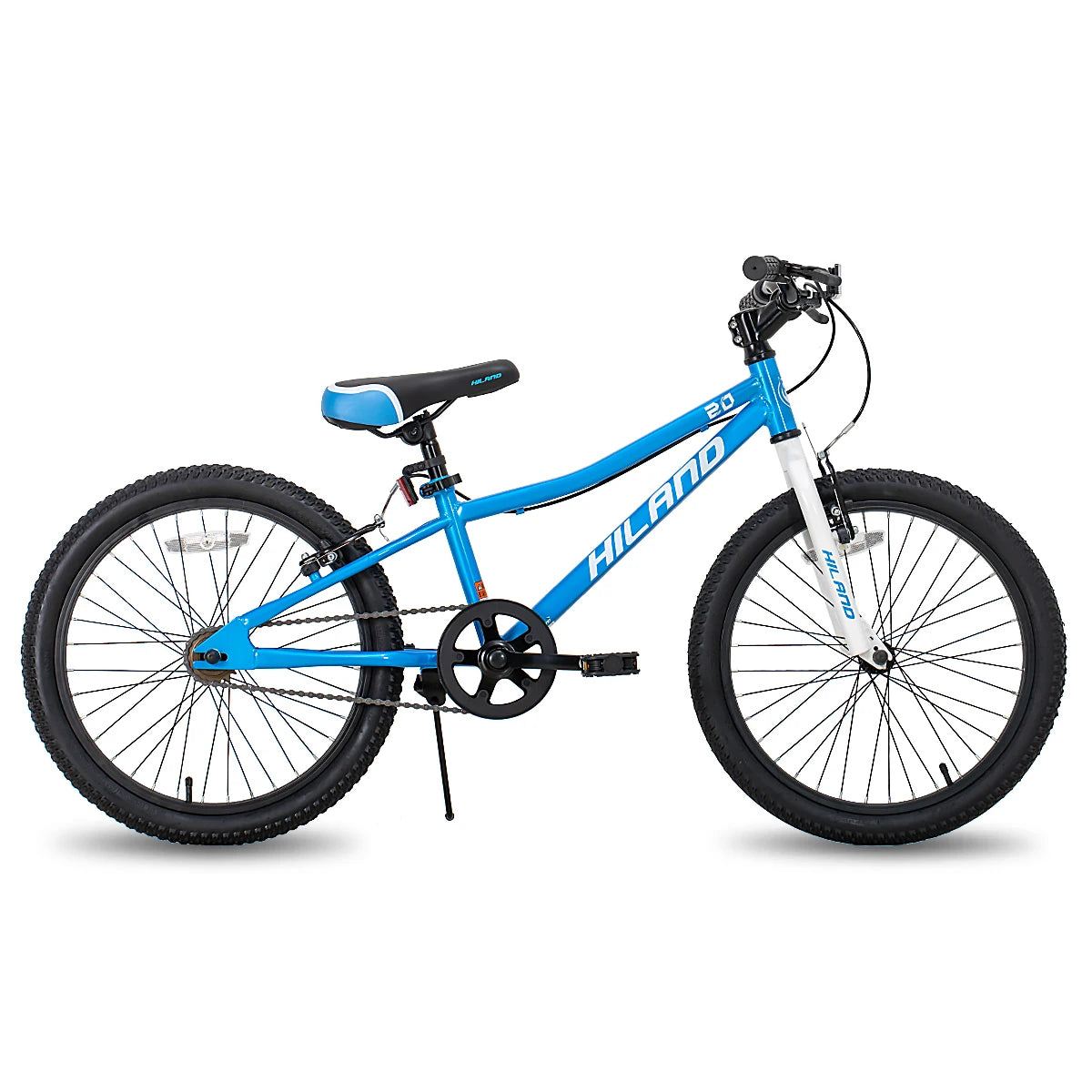 Hiland 20 Inch Kids Mountain Bike for Boys, Girls, Single Speed Kids Bicycles with Dual Handbrakes and Kickstand 