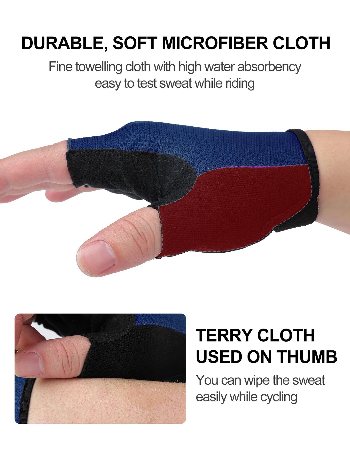 INBIKE Half Finger Cycling Gloves Breathable Shock-Absorption MTB Bicycle Gloves for Men And Women Summer Outdoor Sports Accessories