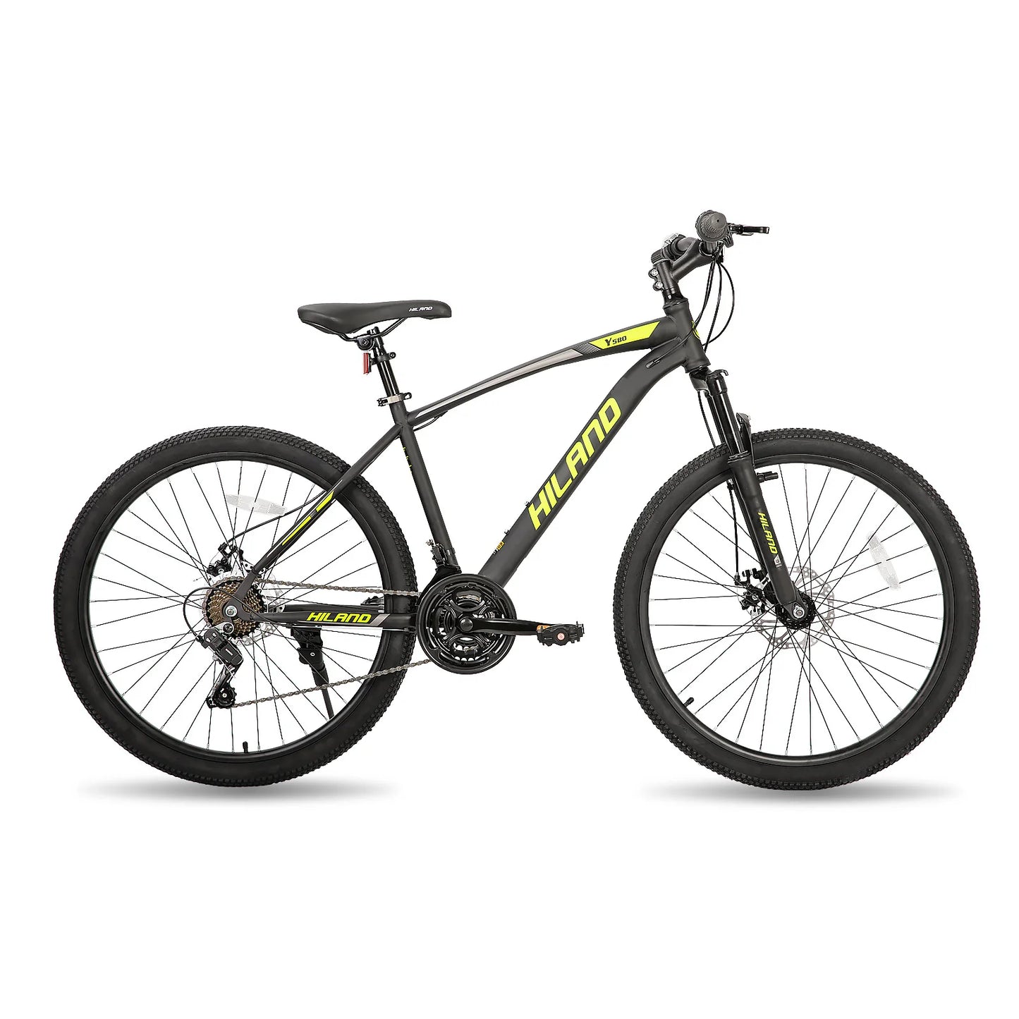 Hiland 26 Inch Mountain Bike Shimano 21 Speed MTB with Suspension Fork,Dual-Disc Brake,Fenders Urban Commuter City Bicycle