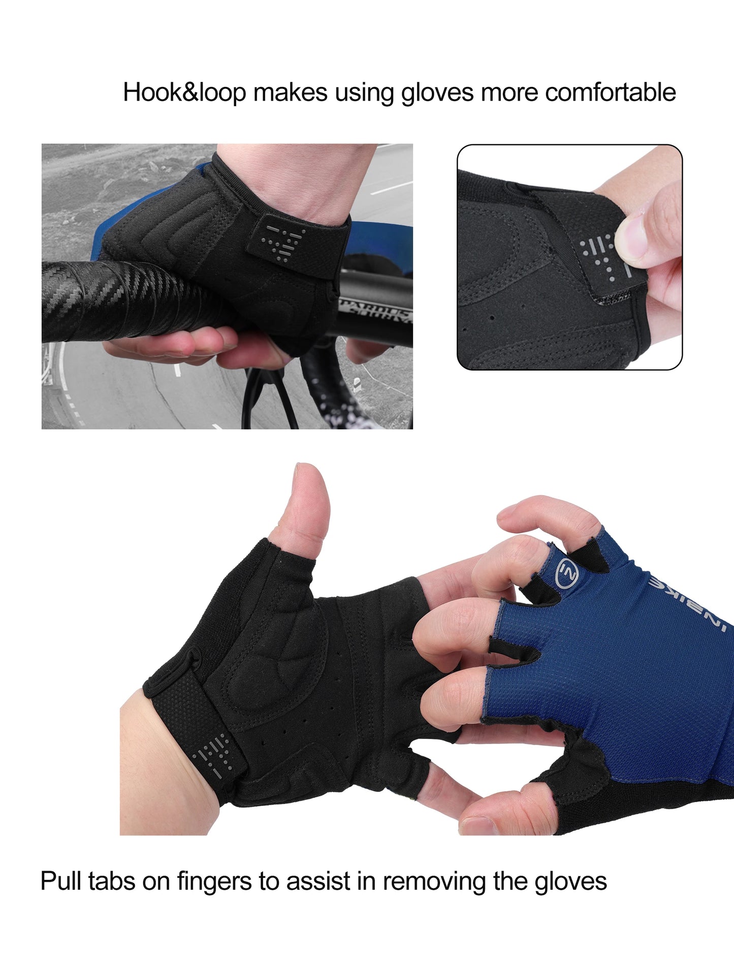 INBIKE Half Finger Cycling Gloves Breathable Shock-Absorption MTB Bicycle Gloves for Men And Women Summer Outdoor Sports Accessories