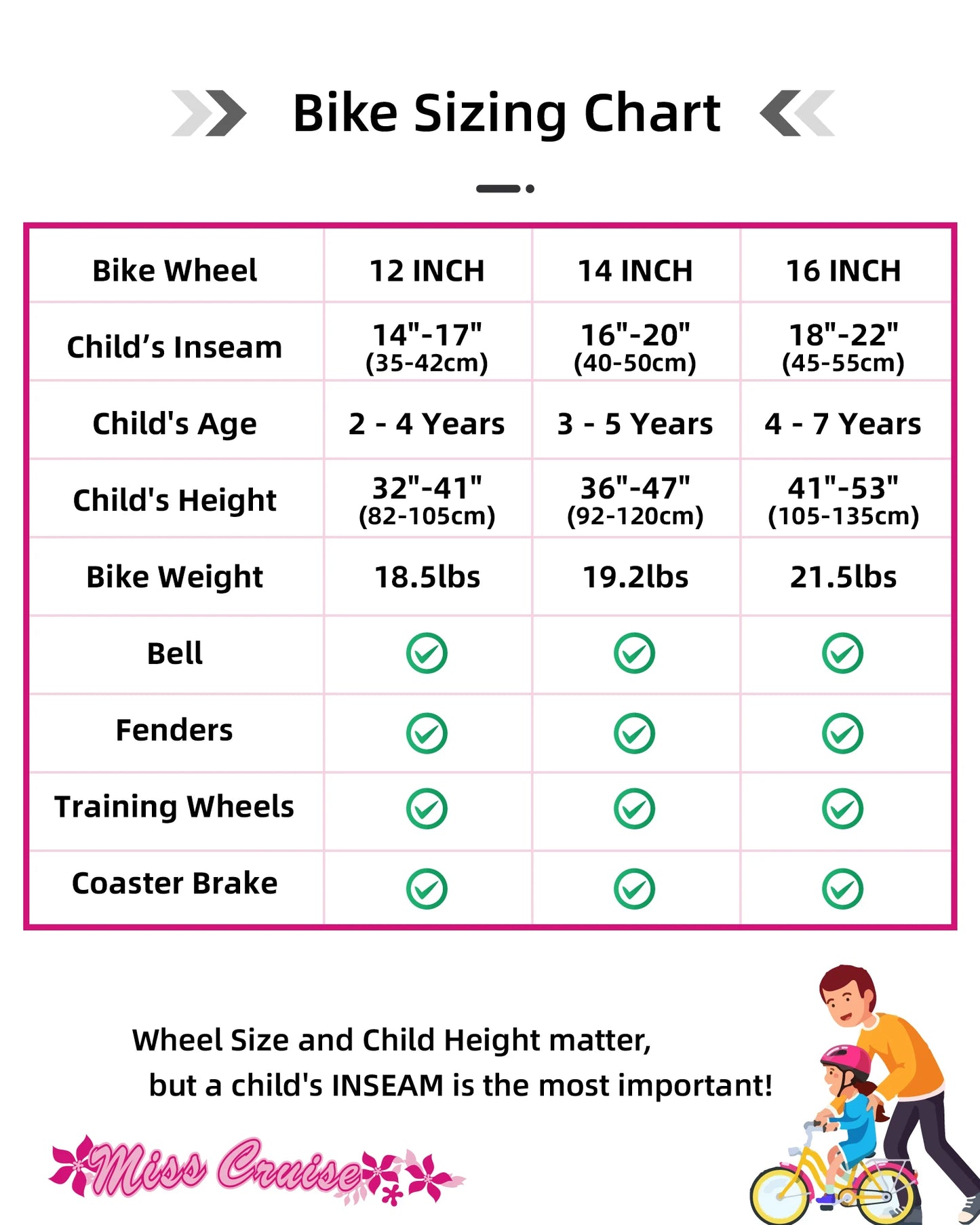 JOYSTAR 12/14/16 inch 6 Color Kids Children Bike With Training Wheel Princess Kids Bicycles Girls Bike Foot Break BSCI