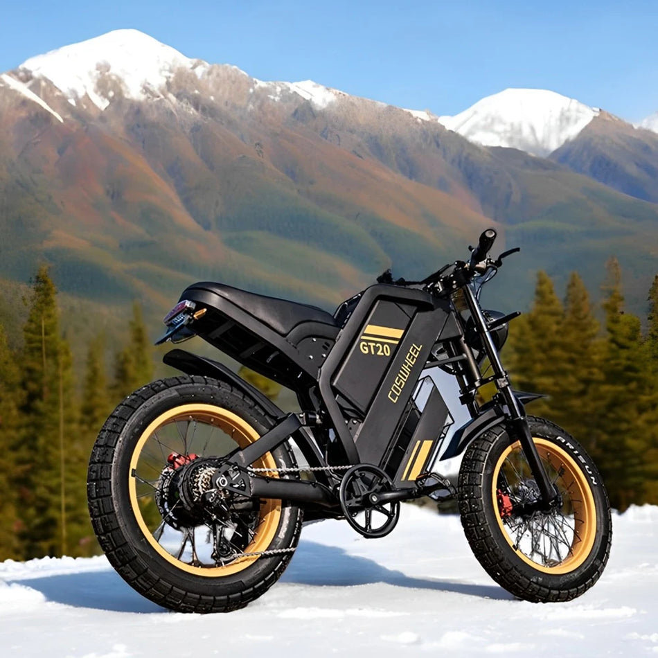 Coswheel GT-20 Pro Electric bike for Adult 2000W 60V Off-Road Motorcycle Mountain Bikes 20Inch Electric bike Fatbike Motorcycles ebike