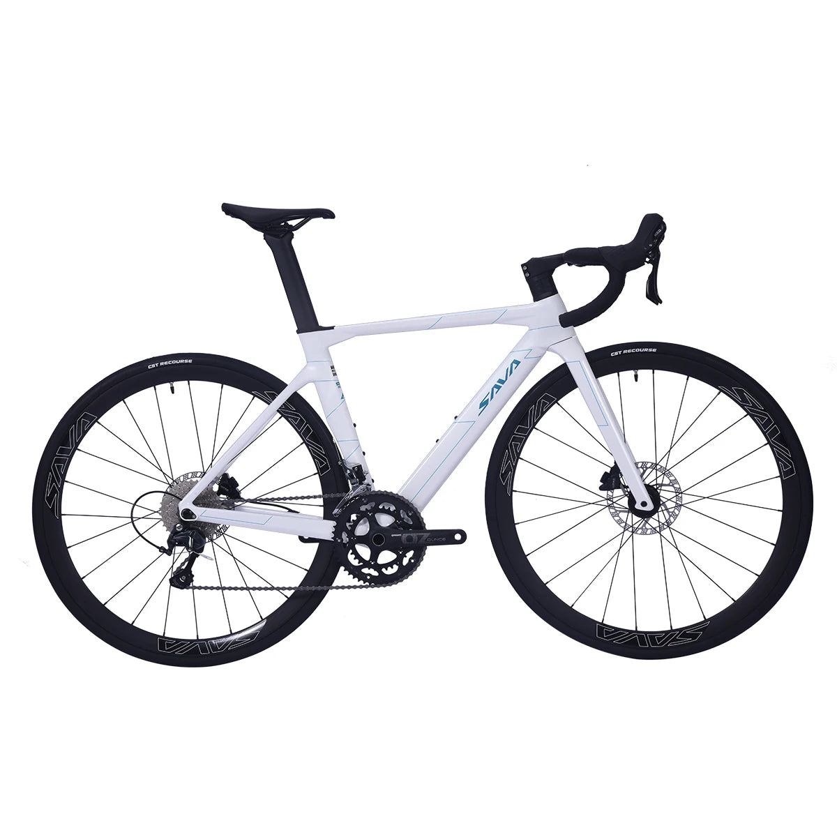 SAVA A4 Carbon Fiber Road Bike, with SHIMANO TIAGRA R4700, 20-speed Gear Set, 700C Adult Race Bike