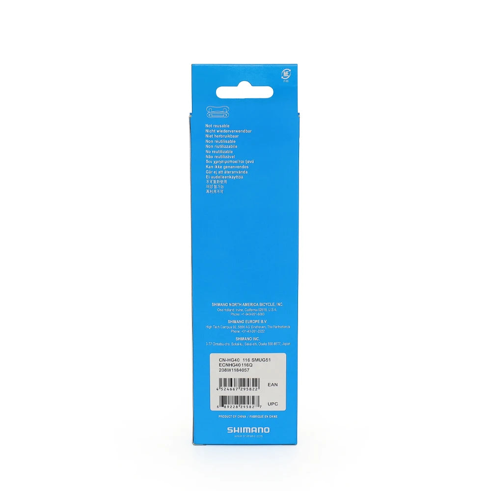 SHIMANO TOURNEY CN HG40 Bicycle Chain 116 Links Quick Link 6/7/8 Speed Compatible with Mountain Bike Original Cycling Parts