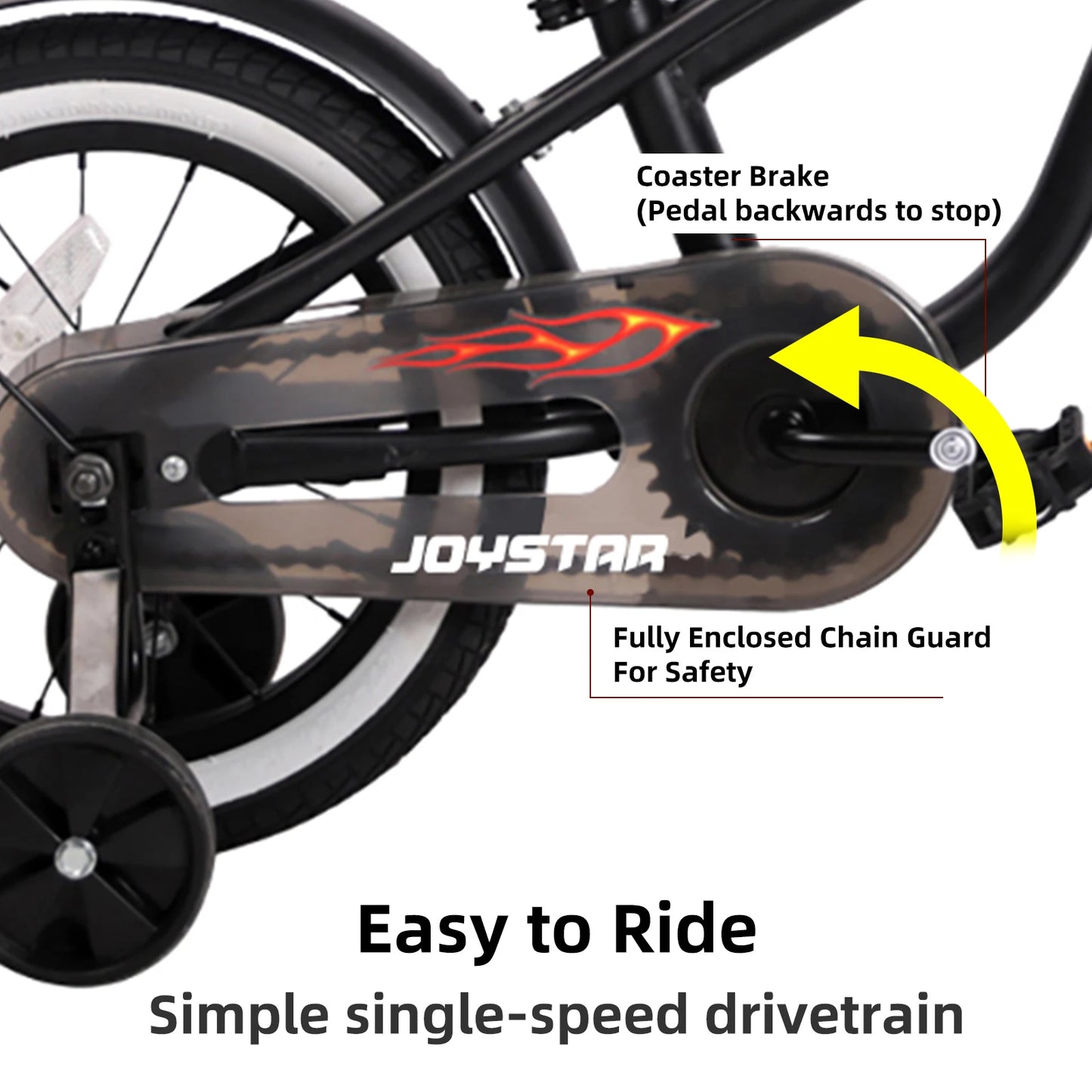 JOYSTAR 12/14/16 inch 6 Color Kids Children Bike With Training Wheel Princess Kids Bicycles Girls Bike Foot Break BSCI
