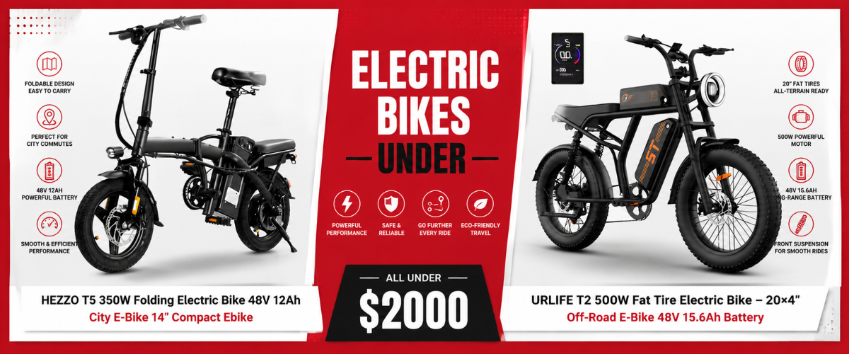 10 Best Electric Bikes Under $2000 Worth Buying Right Now