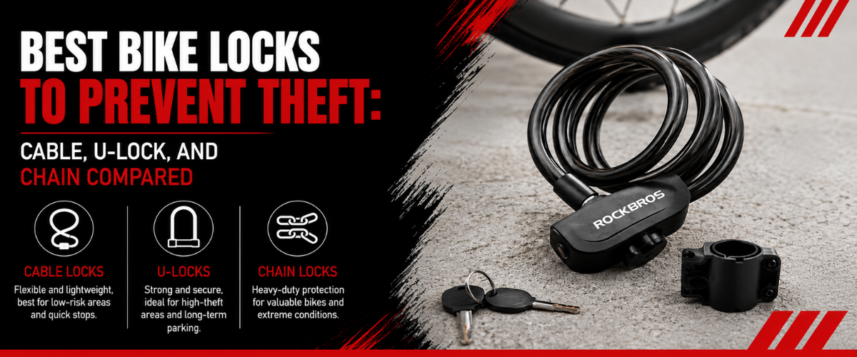 Best Bike Locks to Prevent Theft: Cable, U-Lock, and Chain Compared