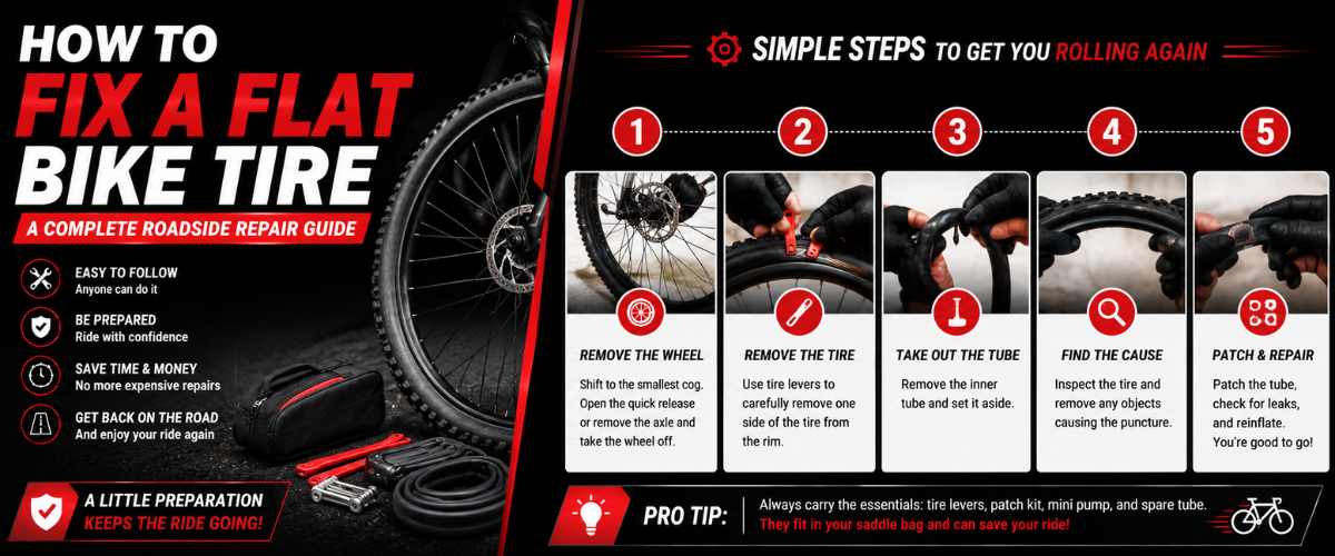 How to Fix a Flat Bike Tire: A Complete Roadside Repair Guide
