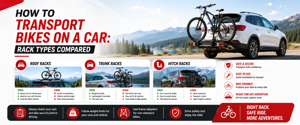 How to Transport Bikes on a Car: Rack Types Compared