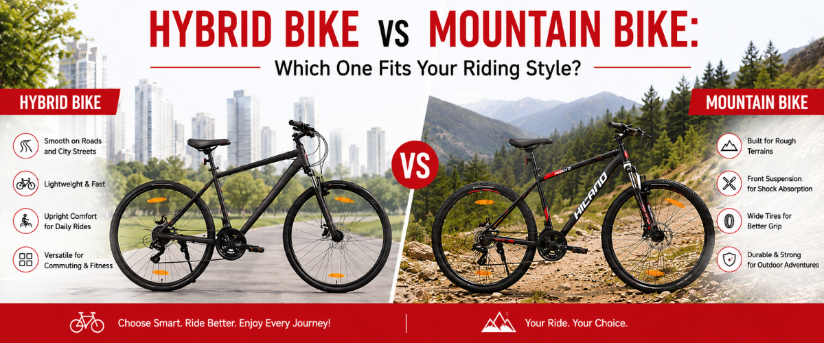 Hybrid Bike vs Mountain Bike: Which One Fits Your Riding Style?