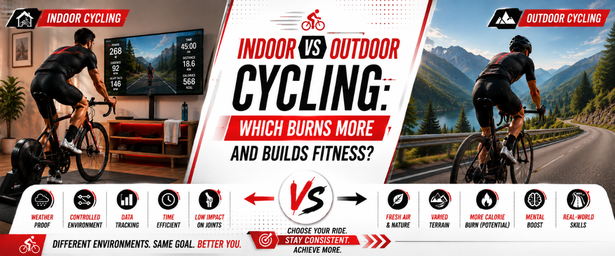 Indoor vs Outdoor Cycling: Which Burns More and Builds Fitness?