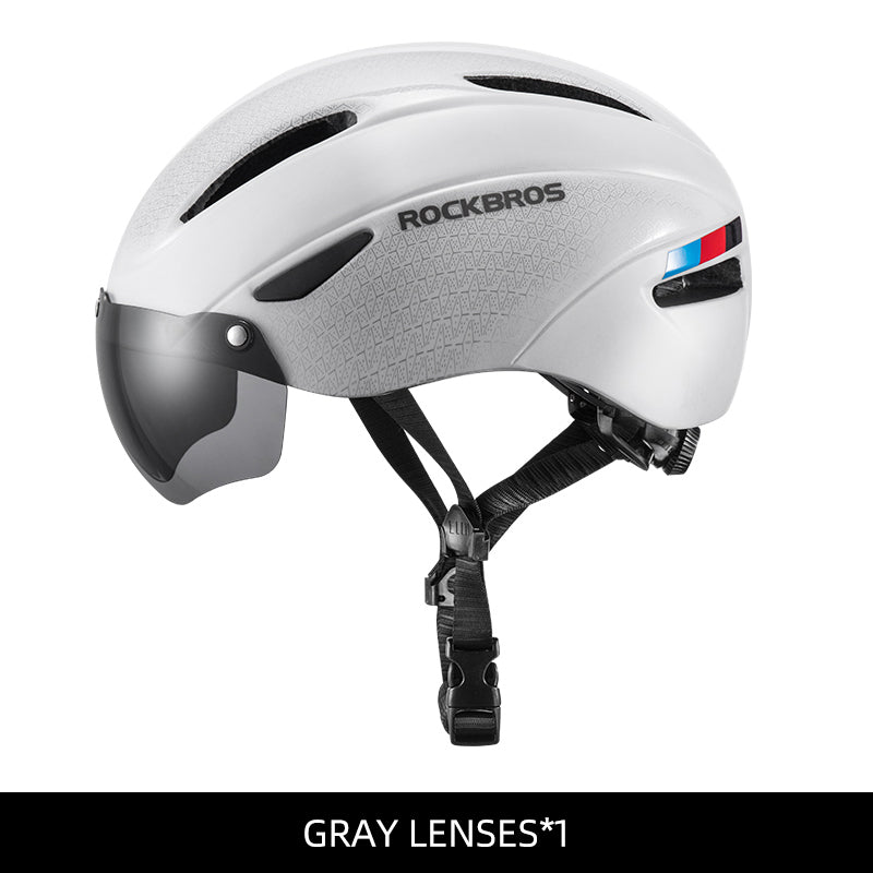 ROCKBROS Ultralight Cycling Helmet with Magnetic Goggles & UV Protection
