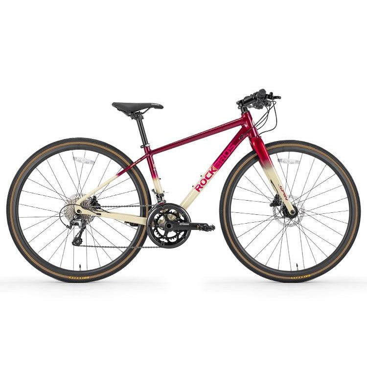ROCKBROS SPIN-P2M Aluminum Gravel Bike – Shimano Claris 16-Speed Road & Adventure Bicycle