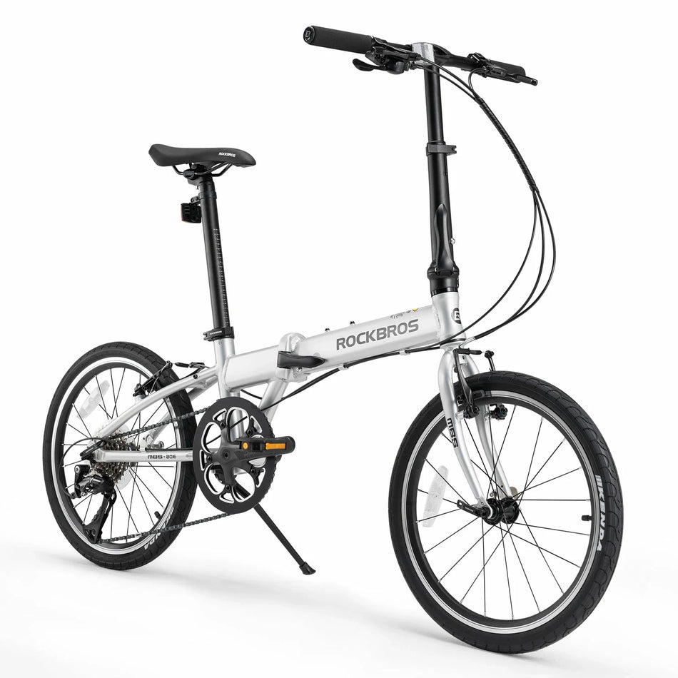 ROCKBROS MBS 20-Inch Folding Bike – Shimano Acera 8-Speed Aluminum Commuter Bicycle