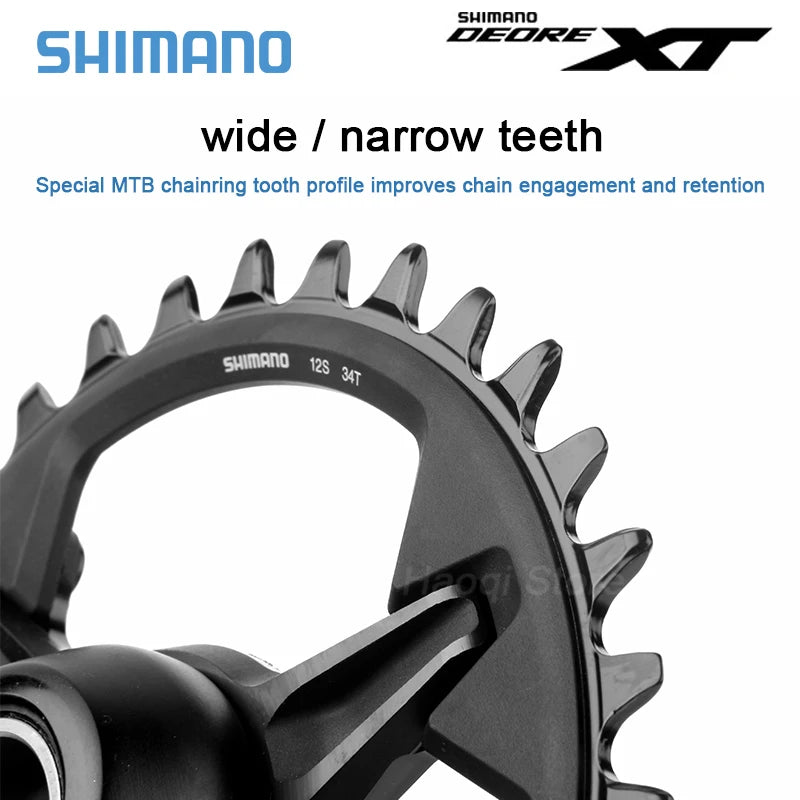 SHIMANO DEORE XT - HOLLOWTECH II - MTB Crankset - 172 mm Q-Factor - 1x12-speed