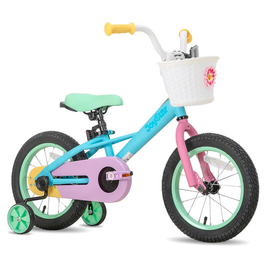 JJOYSTAR 12" 14" 16“ Kids Bike for 2-7 Years Girls 33-53 Inch Tall, Girls Toddler Bicycle