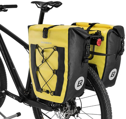 ROCKBROS Bike Pannier Waterproof 27L Large Capacity Bike Bag Yellow