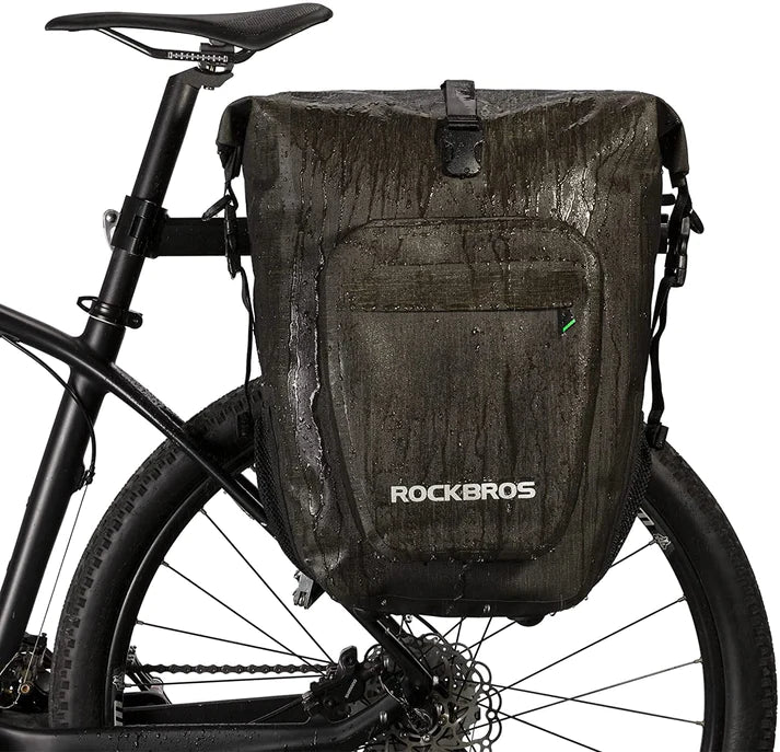 ROCKBROS Bike Rack Grocery Pannier Waterproof 27L Large Capacity