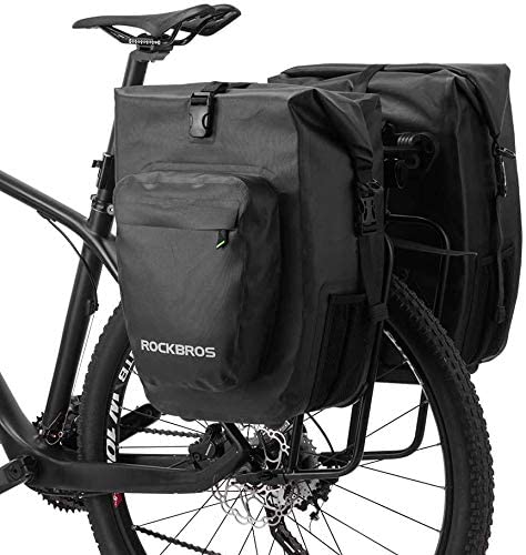 ROCKBROS Bike Rack Grocery Pannier Waterproof 27L Large Capacity