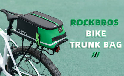 ROCKBROS Bike Rear Rack Bag with Shoulder Straps