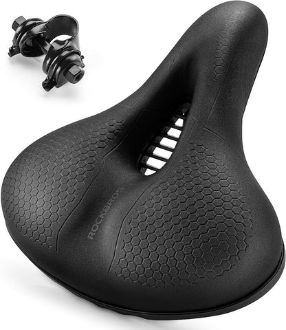 ROCKBROS Bike Seat Memory Foam Bike Saddle Comfortable Waterproof for Leisure, MTB and Racing