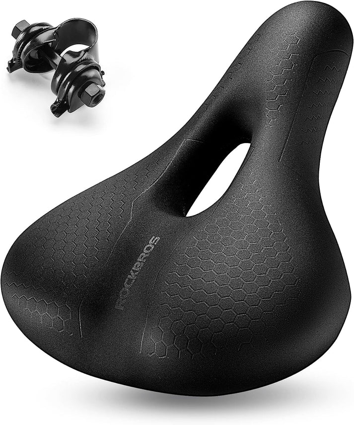 ROCKBROS Bike Seat Memory Foam Bike Saddle Comfortable Waterproof for Leisure, MTB and Racing