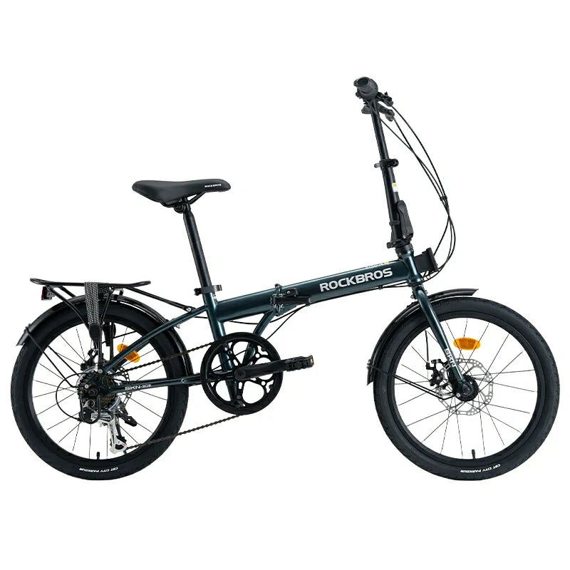ROCKBROS SKN Folding Bike 20" – 7-Speed Shimano Portable Compact Commuter Bicycle