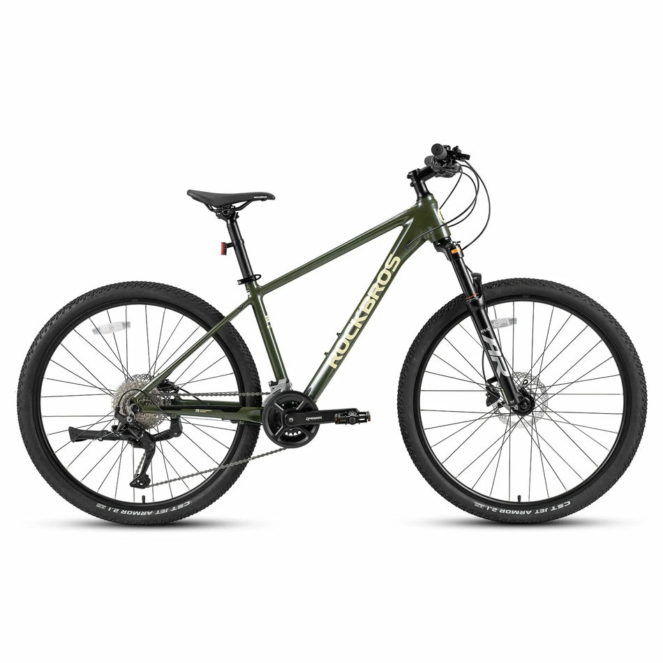 ROCKBROS MT300 Mountain Bike – Aluminum Hardtail MTB with Suspension Fork and Disc Brakes