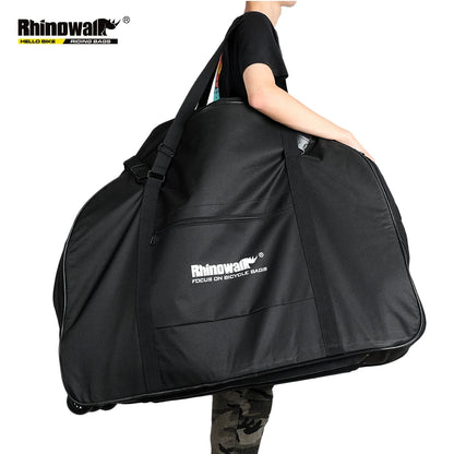 Rhinowalk 2023 Folding Rolling Bike  22" Carrying Luggage, Car Wear-resistant,  Loading Portable Transport Case Bike Storage Bag