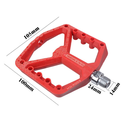 RACEWORK Bicycle Pedals Ultralight Seal Bearing 9/16 BMX MTB Mountain Road Bike Nylon Pedal Flat Platform