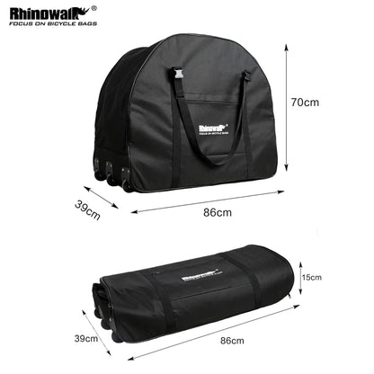 Rhinowalk 2023 Folding Rolling Bike  22" Carrying Luggage, Car Wear-resistant,  Loading Portable Transport Case Bike Storage Bag