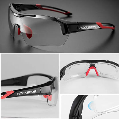 ROCKBROS Ultralight Photochromic Cycling Sunglasses