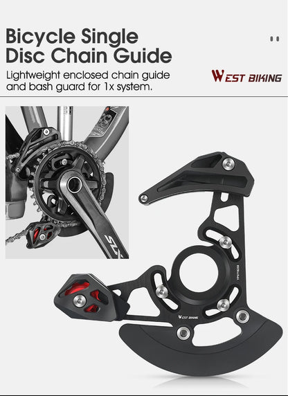 WEST BIKING Bicycle Single Disc Chain Guide