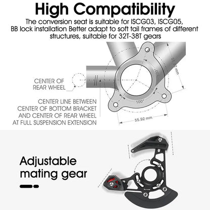 WEST BIKING Bicycle Single Disc Chain Guide