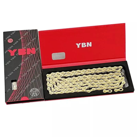 YBN 11 Speed Chain 116L MTB Road Bicycle Chains For Shimamo SRAM Campagnolo Gold Hollow Bicycle Chain