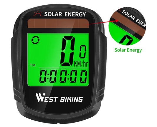 WEST BIKING Multifunctional Bicycle  Rainproof Solar Power Wireless Computer