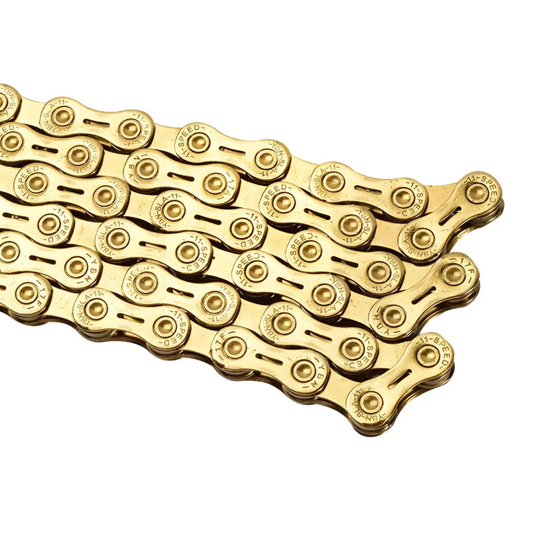 YBN 11 Speed Chain 116L MTB Road Bicycle Chains For Shimamo SRAM Campagnolo Gold Hollow Bicycle Chain