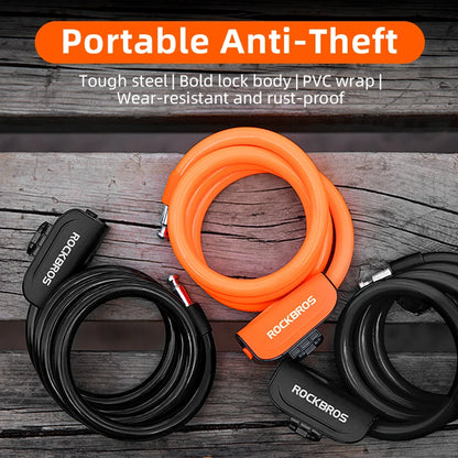 ROCKBROS Bicycle Lock Portable Anti-theft Ring Lock