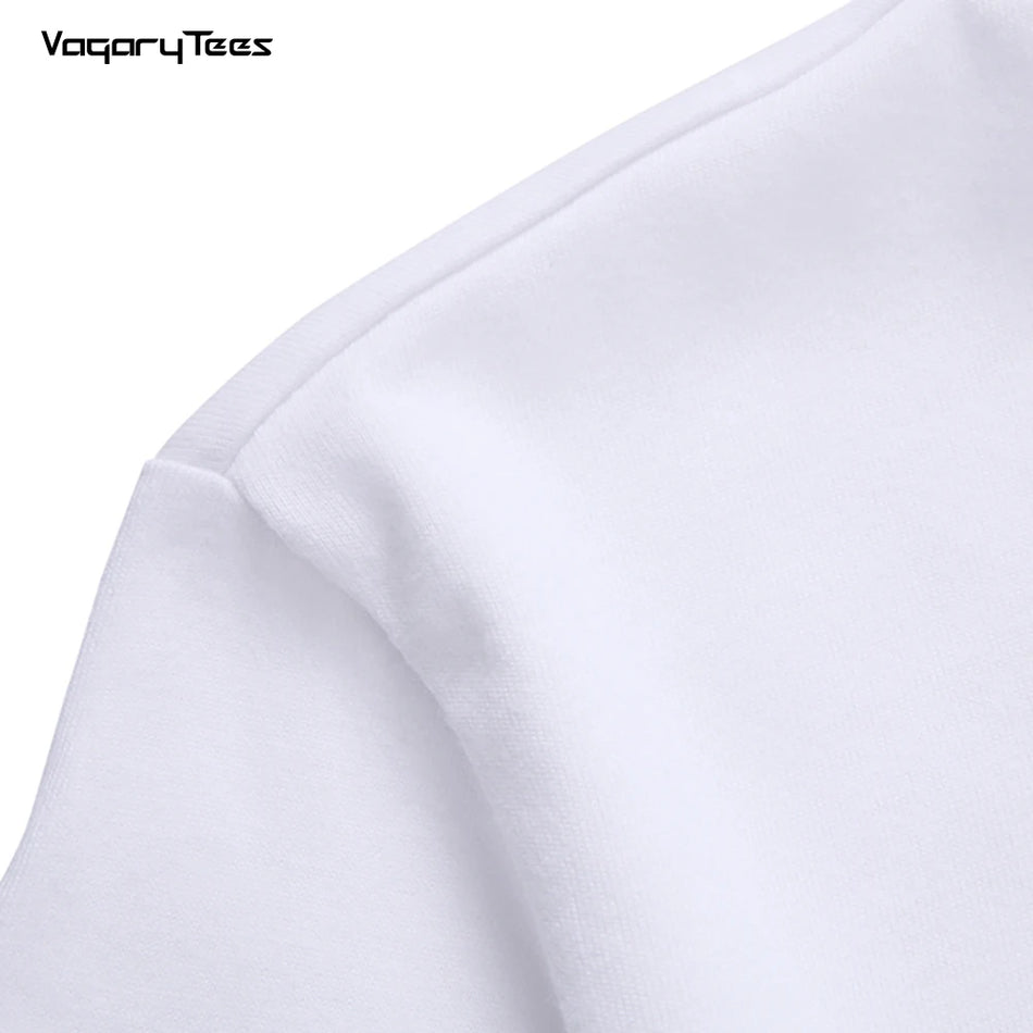 Men's Vintage Bicycles Print T-Shirt Fashion Summer Casual Hip Hop White Short Sleeve O-Neck Polyester Tees for Youthful Vitality