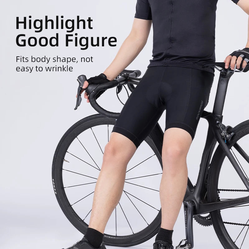 ROCKBROS Summer Cycling Shorts Breathable Bicycle Shorts Tights MTB Road Sport Bike Trousers Shockproof Sponge Pad Bike Shorts