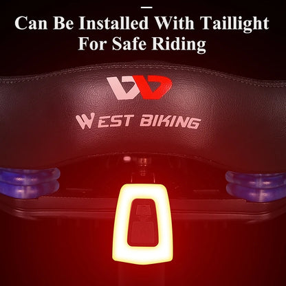 WEST BIKING Oversize Bicycle Saddle With Taillights